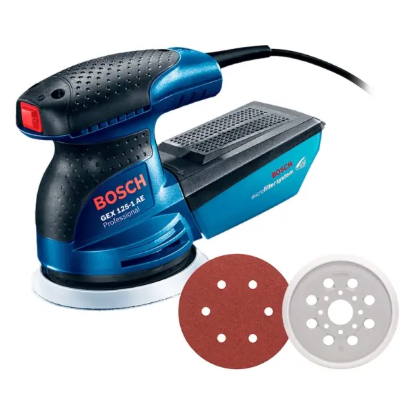 Lixadeira Roto Orbital Bosch gex 125-1 ae 250W com Coletor de Pó