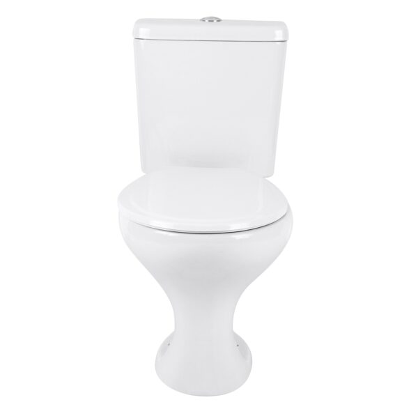 Kit Vaso Sanitário com Caixa Acoplada e Assento Branco Duplo Acionamento 3/6L Saída Vertical Saveiro Celite